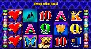 Aristocrat's More Hearts Slot Machine Base Game