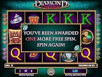 IGT Diamond Queen Slot Machine Mystical Diamonds Free Spin Bonus Extra Spin Awarded